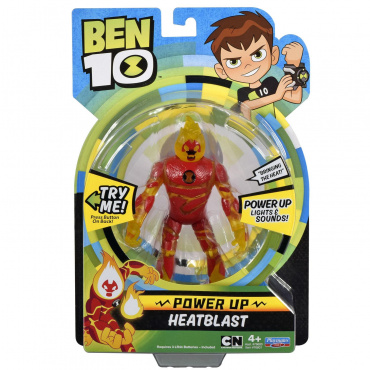 76601 Игрушка из пластмассы Ben 10 Фигурка "Человек-огонь", 16 см (свет, звук)