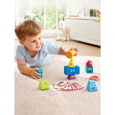 E0531_HP Головоломка "Умняша" Геометрическая башня (блоки монтессори) 