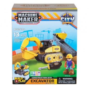 40023 Игровой набор Junior Builder Экскаватор, Просеиватель, акс Nikko