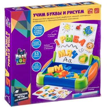 ВВ4620 Обучающающая игра "УЧИМ БУКВЫ И РИСУЕМ"