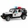 02526 Игрушка из пластмассы Bruder Внедорожник Jeep Wrangler Полиция (+мигалка свет, звук)