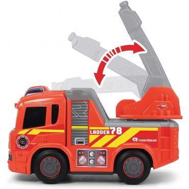 3814016 Игрушка Пожарная машинка Happy, моторизированный на бат. (свет, звук) 25 см