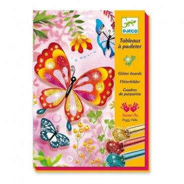 09503 DJECO Раскраска "Блестящие бабочки"