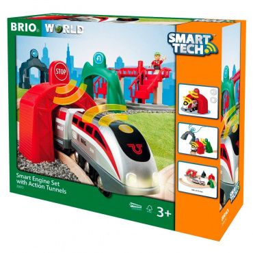 33873 BRIO Smart Tech Игровой набор железная дорога, 17 эл.