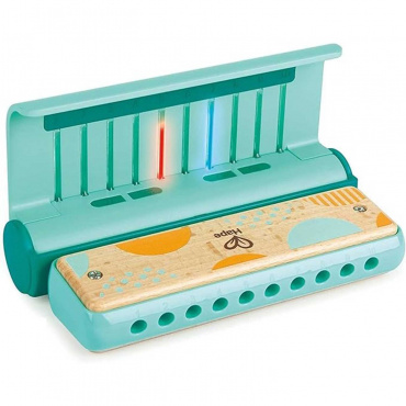 E0623_HP Развивающая музыкальная игрушка для малышей Губная гармошка, бирюзовая