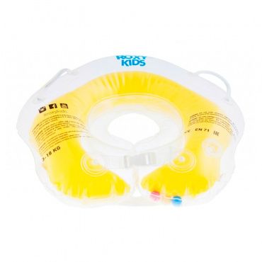 FL001-Y Надувной круг на шею для купания малышей Flipper желтый