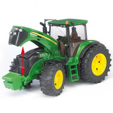 03051 Игрушка из пластмассы Трактор John Deere 7930 с погрузчиком