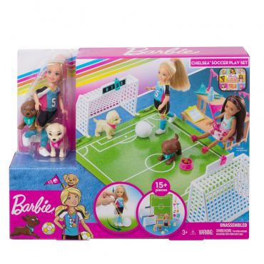 GHK37 Игровой набор Barbie "Челси-футболистка"