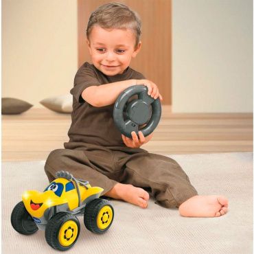 Игрушка Машинка "Билли-большие колеса", желтая, 2-6 лет