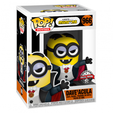 46891 Фигурка Funko POP! Мультфильм Миньоны 2. Дэйв дракула (Movies Minions Dave'Acula)