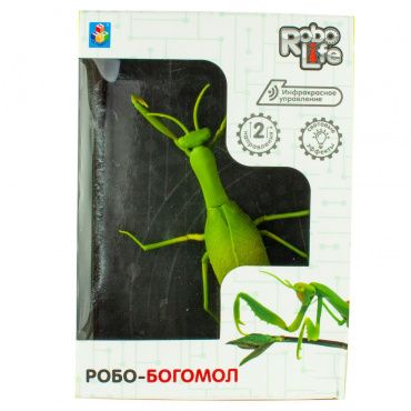 Т16443 1toy Игрушка Робо-богомол на ИК управлении, свет. эффекты, 6*AG13 бат.(входят в комлпект)