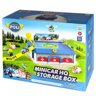 MRT-665 Игровой набор Robocar Poli. Штаб-квартира. Кейс для хранения мини машинок MRT-665 Игровой набор Robocar Poli. Штаб-квартира. Кейс для хранения мини машинок