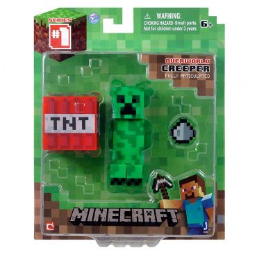 TM16503 Игрушка Фигурка Minecraft Creeper Крипер с аксессуарами пластик 8см Jazwares