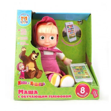 14271FB1 Мягкая игрушка 'Мульти-Пульти' Маша с обучающим телефоном
