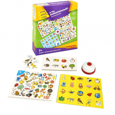 ВВ5115 Настольная игра "А ТЫ ВНИМАТЕЛЬНЫЙ?" 2 в 1 Играй Думай Учись Bondibon