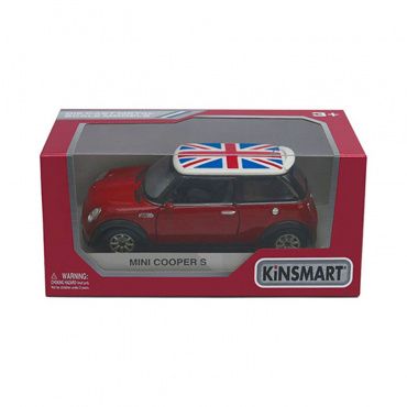 KT5059WF Игрушка.Модель автомобиля инерц.'Mini Cooper S' 1:28