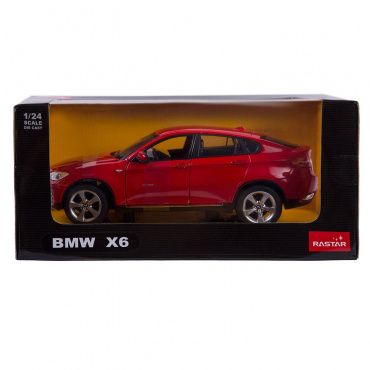 41500 Машина металлическая 1:24 scale BMW X6, двери и капот открываются