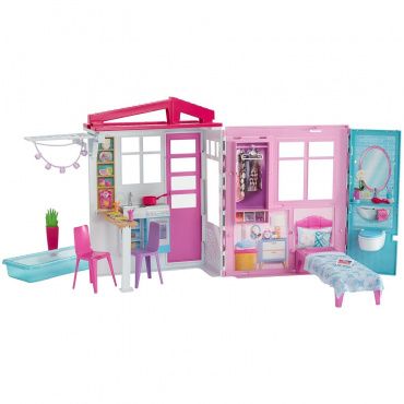 FXG54 Игровой набор Barbie Переносной кукольный дом