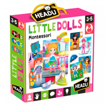 MU24827 Настольная игра для детей с 3 лет Монтессори "Маленькие куклы" Headu