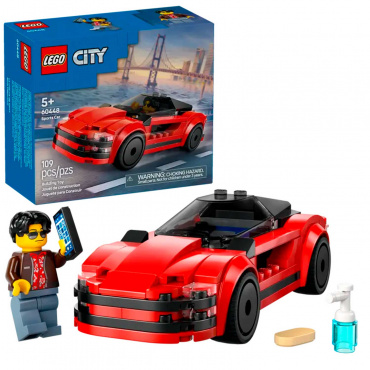 60448 Конструктор Сити "Красный спортивный автомобиль"
