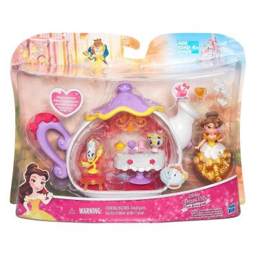 B5346 Игрушка Disney Princess Маленькая кукла и модные аксессуары Белль и гостиная
