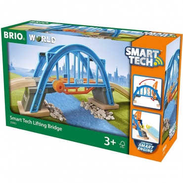 33961 BRIO Smart Tech Игровой набор Мост, 3 элемента 66,6х9,5х15,4 см., кор. 32х20х10 см.