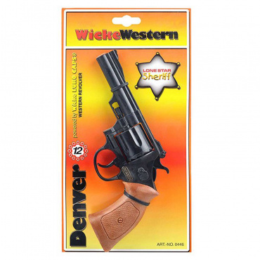 0446F Игрушка Пистолет Denver 12-зарядные Gun, Special Action 219mm, упаковка-карта (Sohni-Wicke)