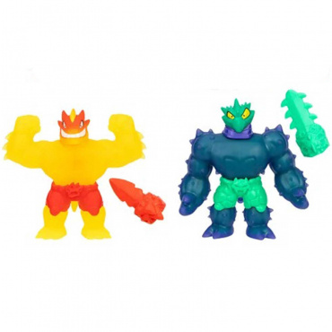 67959 Игровой набор Пламенный Блейзагот VS Кактикус Метеор Мэднесс тянущиеся фигурки GooJitZu