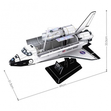 DS1057h Игрушка. Пазлы "3D 126 дет. - Космический шаттл "Дискавери"