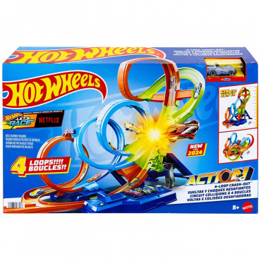 HXR70 Автотрек Hot Wheels Безумные виражи и петли HXR70 Автотрек Hot Wheels Безумные виражи и петли