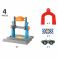 33827 BRIO Smart Tech Тоннель с подъёмным краном 16,9x16,2x11,6 см. (4 элемента), кор. 29х13х20 см.