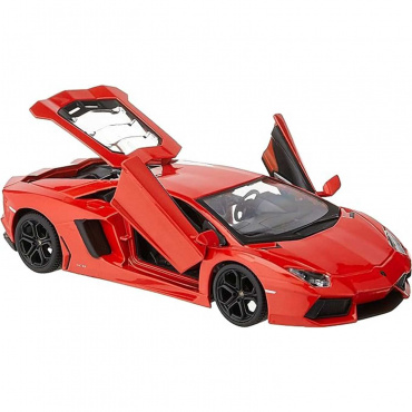 31210 Машинка die-cast Lamborghini Aventador LP 700-4, 1:24, оранжевая, открывающиеся двери