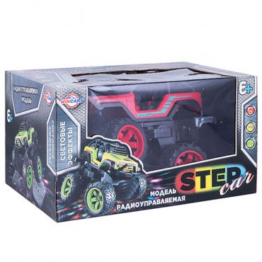 YK-2019 Игрушка Wincars Машинка трюковая Step Car на р/у с подвижной задней осью, USB-зарядка