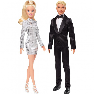 GHT40 Игровой набор Барби и Кен с модной одеждой и аксессуарами
