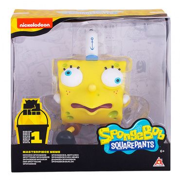 EU691005 Игрушка пластиковая SpongeBob 20 см - Спанч Боб насмешливый (мем коллекция) Alpha group