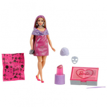 JFY67 Игрушка. Кукла Barbie "Party Unboxed" серии "Бьюти-вечеринка" (розовый)