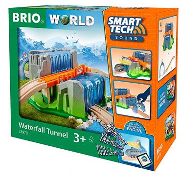 33978 BRIO Smart Tech Sound тоннель с водопадом,звук,4 эл.,29х14х27см,кор.