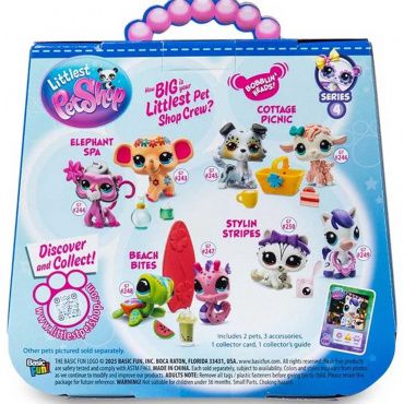 00709_LPS Игровой набор "Пара друзей" Модные полосочки (2 фигурки: Кошка и Зебра)