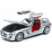 31389 Машинка die-cast Mercedes-Benz SLS AMG, 1:18, серебристая, открывающиеся двери