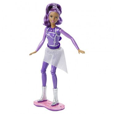 DLT23 Игрушка. Кукла Барби "Подружка на ховерборде: Приключение Звездного Света" на бат.