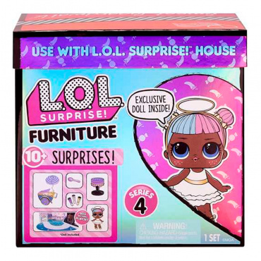 572626 Набор LOL Surprise Furniture с куклой Sugar и мебелью серия 4