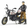 63051 Игрушка из пластмассы Мотоцикл Scrambler Ducati Desert Sled с мотоциклистом