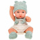 Т22493 1toy PREMIUM Пупс в голуб.одежде 30 см, с 2-мя предметами одежды