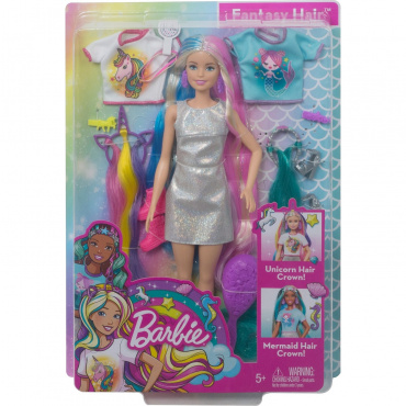 GHN04 Кукла Barbie Радужные волосы. 29 см