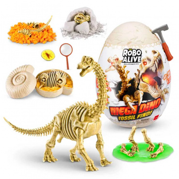 71102 Игровой набор Robo Alive MEGA DINO FOSSIL, Раскопки динозавра, свет, звук,  ассорт.