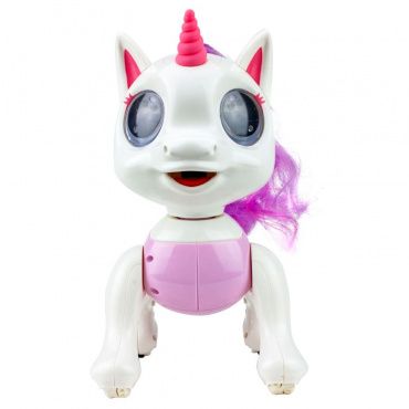 Т17157 1toy игрушка интерактивная Robo Pets Единорог (3*ААА бат.не входят в комплект), ИК пульт