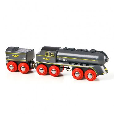 33697 BRIO Игрушка Скорый поезд, 2 элемента, 19х3,4х5см