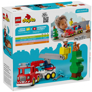 10473 Конструктор Дупло 'Пожарная машина со шлангом и пожарным оборудованием'