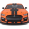 31388 Машинка die-cast 2020 Ford Shelby GT500, 1:18, оранжевая, открывающиеся двери