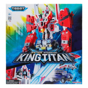 301135 Игрушка из пластмассы Тобот Детективы Галактики (сезон 3) Кинг Титан